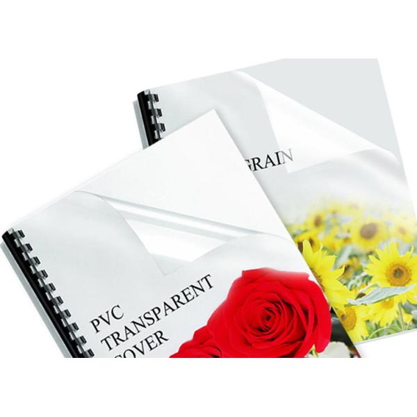 Clear Letter Size A4 250 Micron PVC Binding Cover For Report
