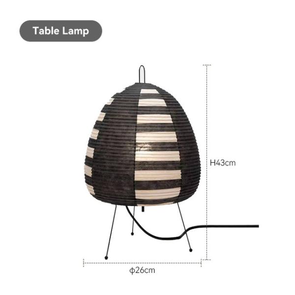 Noguchi lamp Modern Japanese rice Table Lamp LED minimalist For Bar Living Room Study Decor lamp（WH-MTB-266）