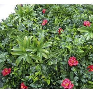 Quality Wooden Frame Artificial Green Wall Indoor 42cm Waterproof for sale