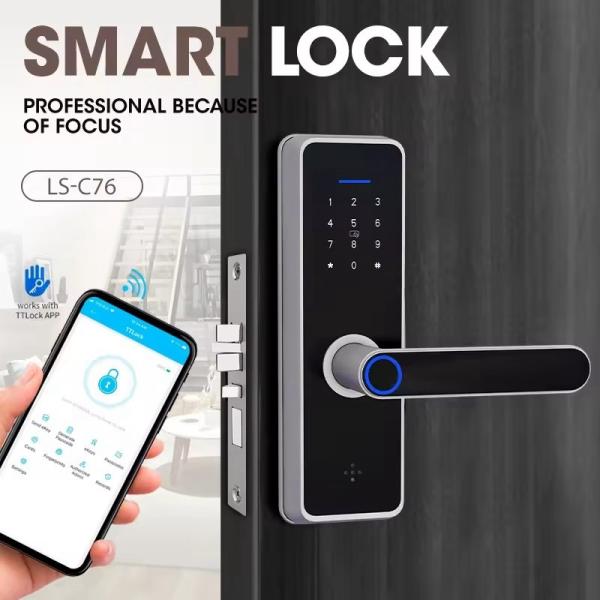 TTlock Smart Wifi Door Lock Zinc alloy Card Entry Door Lock
