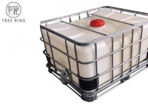 Quality Steel Caged Tote Stackable Ibc Liquid Storage Containers Tanks 500L / 132Gallon LLDPE for sale