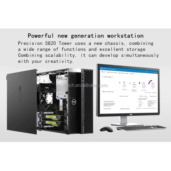 Wholesale Dell T5820 Tower Server Workstation with 8 DIMM slots