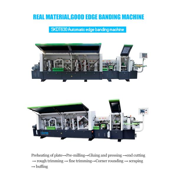 Woodworking Edge Bander with Corner Rounding 0.4-3mm Thickness 380V/220V or Customized