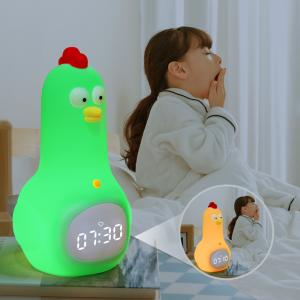 Little Kid Smart Wake Trainer Bedside Nite Light White Noise Alarm Clock Radio