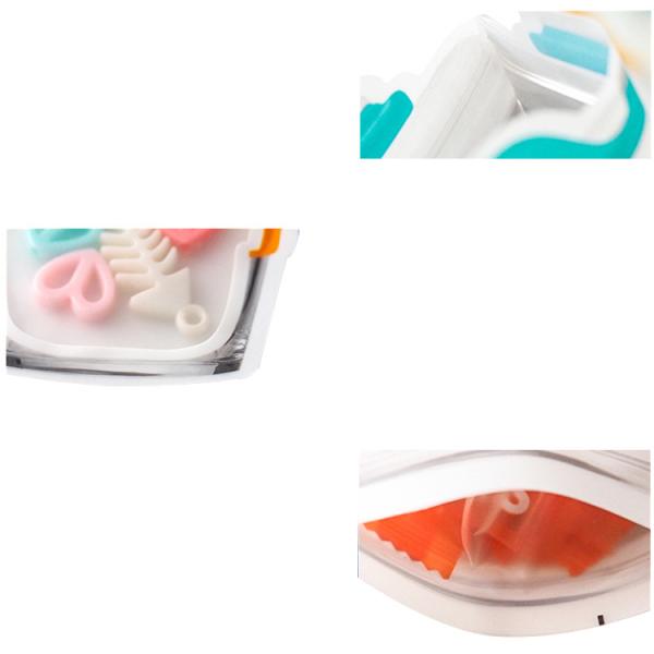 Pre Printed Shaped Pouches with Heat Sealable Zipper and Gravure Digital Custom Designs