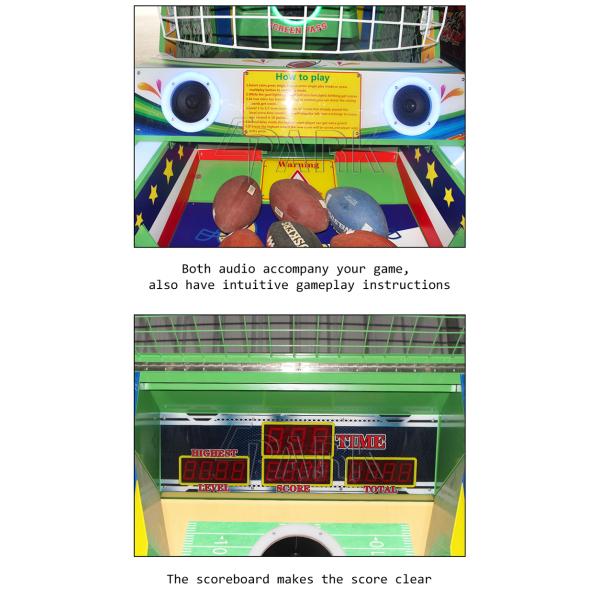 1 Player Arcade Basketball Game Machine Rugby Football Shooting Game coin pull game machine