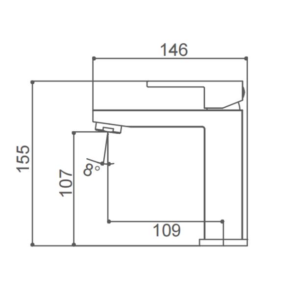 Single Lever Electroplated Wash Basin Faucet Surface Mounted Bath Taps