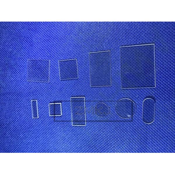 Al2O3 Crystal Sapphire Cover Glass Double Side Polished Customized Shape