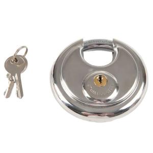 China Stainless Steel 50mm Disc Padlock Hitch Lock for Trailers Spare Parts on sale