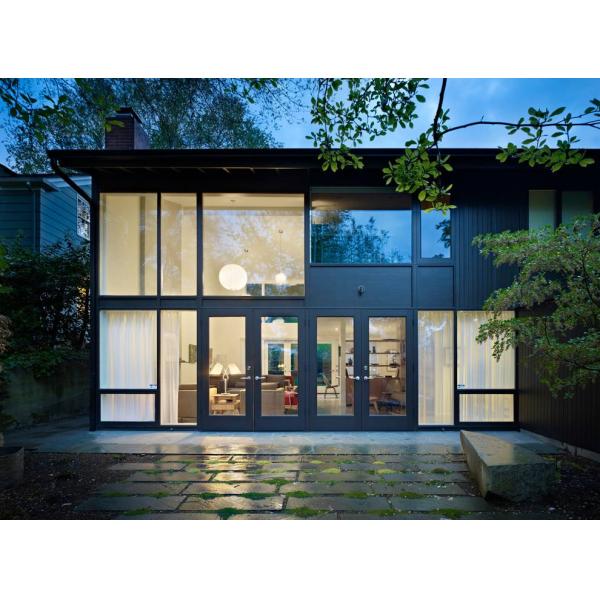 Strength Elegance Comfort Pattern Decorative Panel Glass With Black Chrome