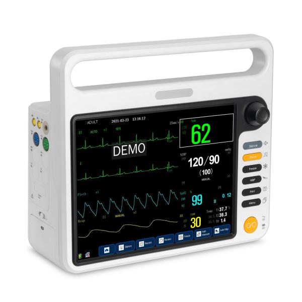 12.1 inch multi parameter cardiac patient monitors with HL7 compatible function, OEM/SKD accepted