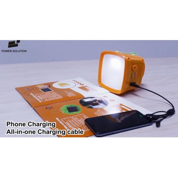Poly Crystalline Solar Power LED Lantern 3W 6V Portable Rechargeable Light