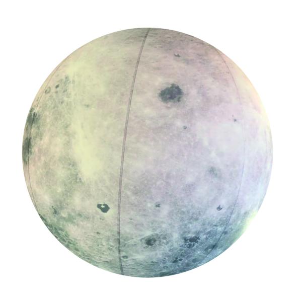 LED PVC White Waterproof Large Moon Balloon Inflatable Advertising