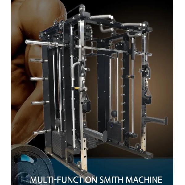 Indoor Multi Function Smith Machine All In One Gym Equipment With Weight Stacks
