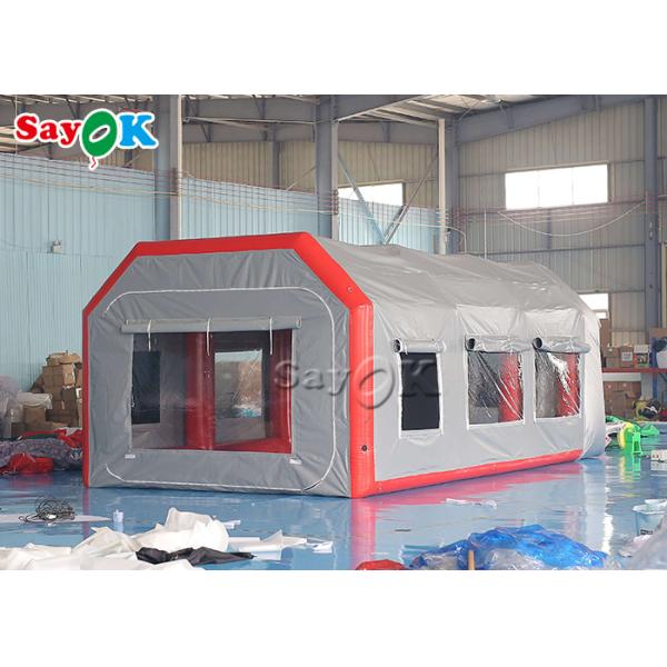 Inflatable Work Tent Grey Airtight Inflatable Air Tent Blow Up Spray Booth Car Painting