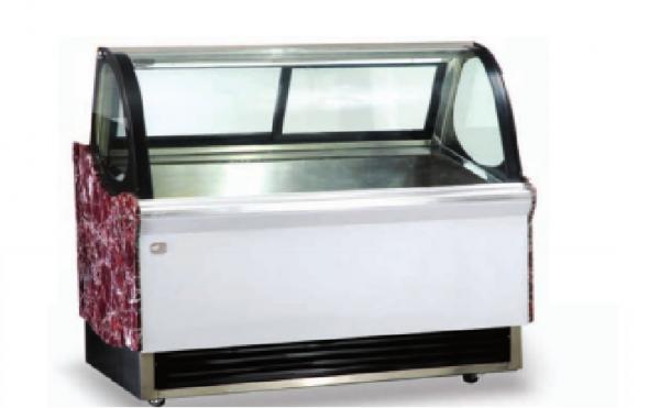 Buy 580L No Frost Fast Cooling Ice Cream Display Freezer , -24℃ Cream Fridge Freezer 1800*968*1386mm at wholesale prices