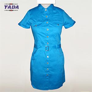 Quality New design pictures office straight blue dress fashion women clothing bulk wholesale dresses for ladies for sale