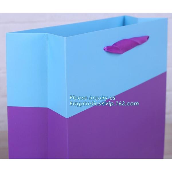 Luxury promotion candy paper carrier bag with handle,Luxury Solid Color Printing Logo Printed Paper Carrier bag for Shop