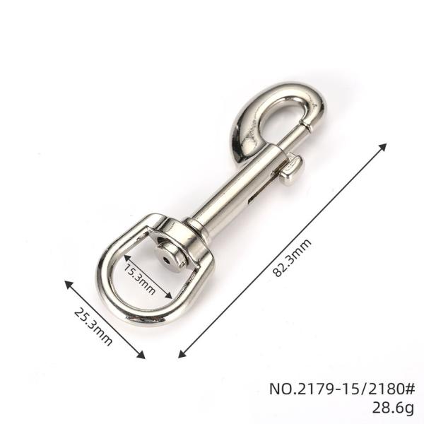OEM Acceptance Black Finish Direct Rotating Metal Snap Carabiner Hook for Purchase