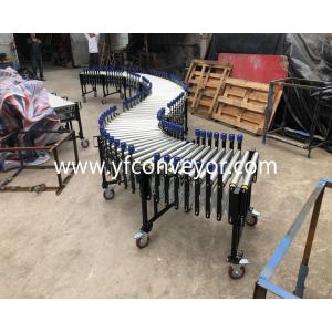 Quality Flexible Powered Roller Conveyor with side guardrail for sale