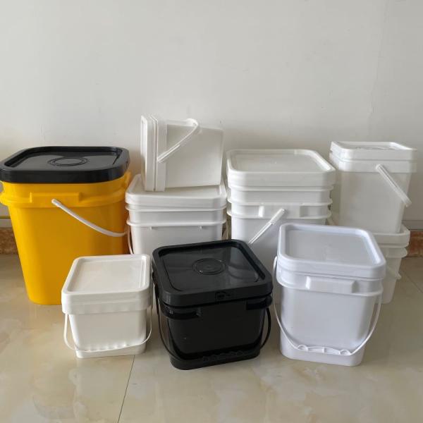 10 Liter Plastic Bucket with Lid Heavy-Duty Food Bucket 1.0 to 2.5 MM Thickness BPA-Free