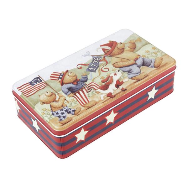 50ml 60ml Empty Metal Cookie Tins Rectangular Nut Packaging Tin Can