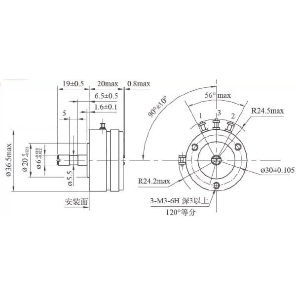 WDD35D-4 Sensor Precision Potentiometer Conductive Plastic Potentiometer 2K 5K 10K