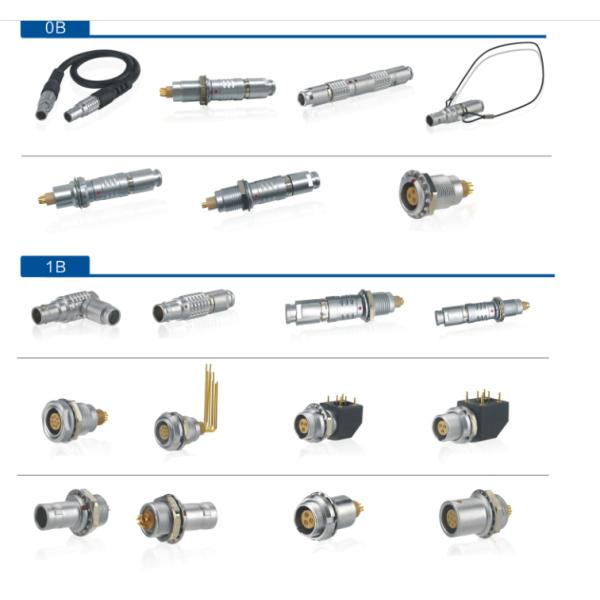 Lemo Push Pull Circular Connectors 1B 6 Pin Plug Lemo Compatible Connectors