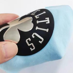 Custom High Quality TPU Label Washable 3D Heat Transfer Badge on Garment