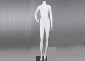 Quality Fiberglass Female Display Mannequin , Store Lady Full Body Dummy Headless for sale