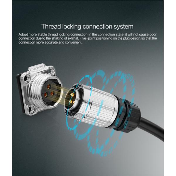 110V electrical Plug Socket Waterproof Connector Power Cord 3 Pin Metal Screw Connector