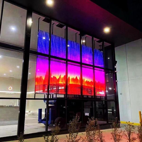 Full Color LED Glass Screen Panel RGB 4mm Led Display 480mm*256mm
