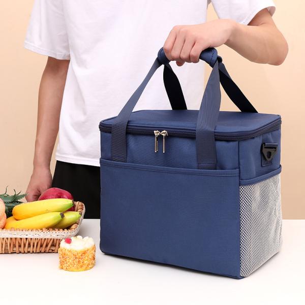 Multi Size Camping Insulated Tote Lunch Bag Box With Shoulder Strap Waterproof Oxford Cloth