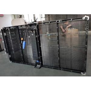 Quality 4500cd/Sqm 800W/M2 Transparent LED Display Screen Full Color 500 X 250MM Video Wall LED Display for sale