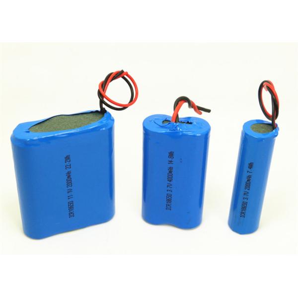 Compact Lithium Ion Car Battery , 18650 2S1P Lithium Ion 7.4 V Rechargeable Battery