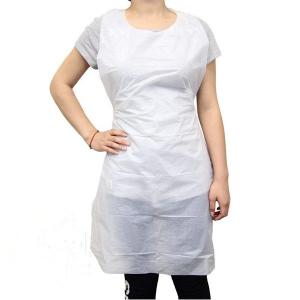 Quality Compost Biodegradable Disposable Aprons White Blue for Hotel for sale
