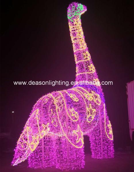 large dinosaur outdoor christmas decorations