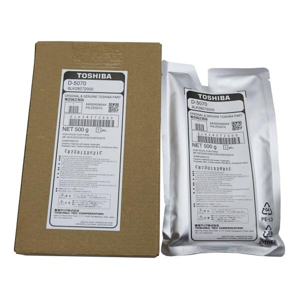 Developer for Toshiba E-Studio 2008A 207 2508A 2518A 257 3008A 3018A 307 3508A 3518A 357 4508A 4518A 457 507 5008A 5018A 6LK28272000 D-5070 Black