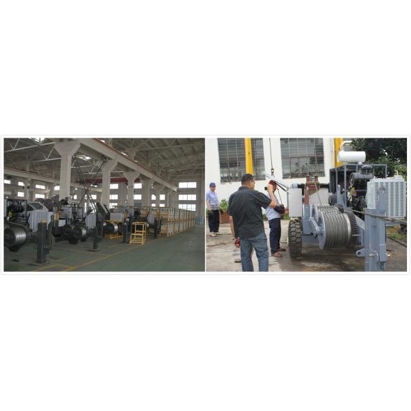 2 x 40KN Two Bundle Conductors Overhead Line Equipment , Cummins Engine Hydraulic Tensioner