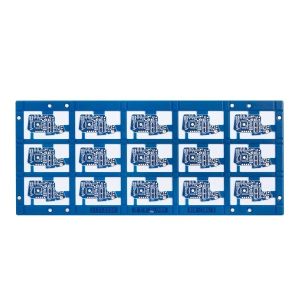 China Resin Filled Hole Fast Turnaround Pcb Immersion Gold 5mil Blue Solder Mask on sale