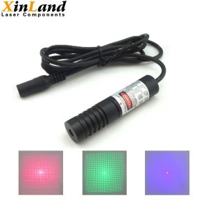 Quality Square Grid Particular Light Spot DOE Laser Module 520nm Line Style for sale