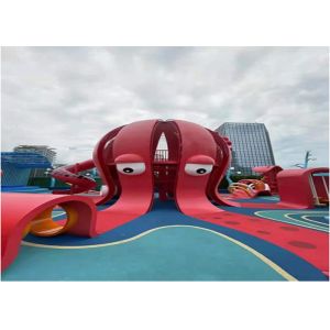 Quality Red Octopus Theme Artistic Playgrounds Children'S Park Playground Equipment for sale
