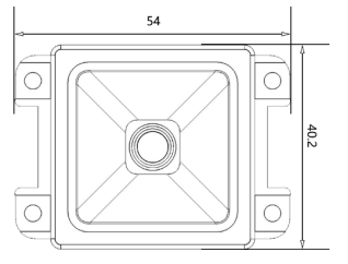 TTL Embedded QR Code Reader 2D Fixed Mount 60CM/S DP7628 CMOS