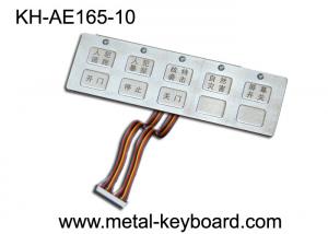 Quality 10 Keys Waterproof Metal Keypad with Top Panel Mounting Solution for sale