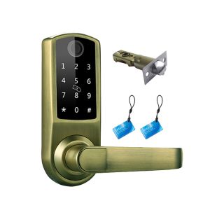 Quality Single Latch Deadbolt Security Electronic Smart Fingerprint Door Lock with TTlock app for sale