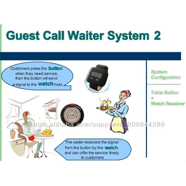 vibration tips,watch style 100m acceptance,waterproof,nurse call bell