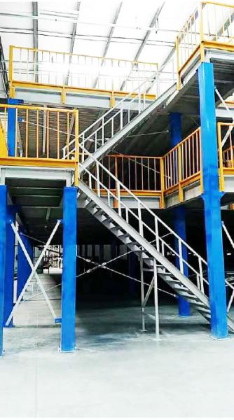 Steel Structure Garret Mezzanine Floor Platform  Heavy Duty Rack
