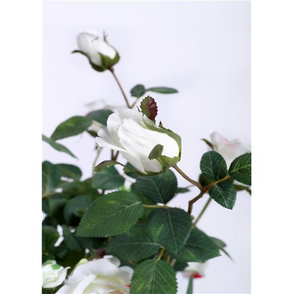 Rosa Artificial Flower Tree , Artificial Flower Plants Indoor Decor Eco Friendly