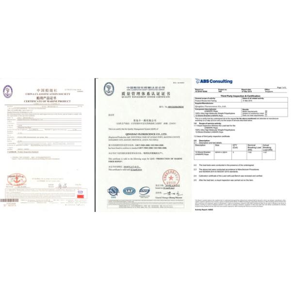 Spliced 16mm 12 Strand UHMWPE Rope Marine HMPE Tug Boat Tow Rope