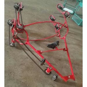 Four Bundle Conductors Overhead Line Bicycle Overhaul Vehicle Inspection Trolley